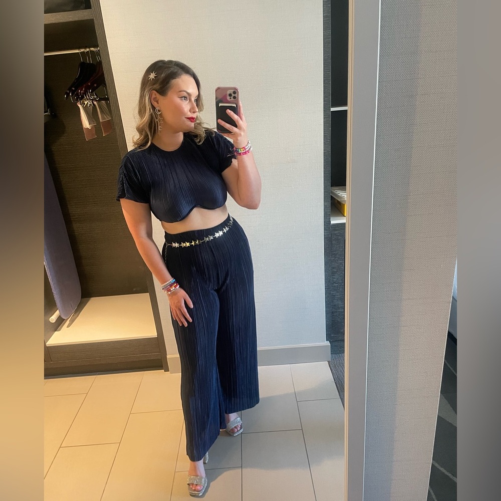 Revolve two piece set in navy